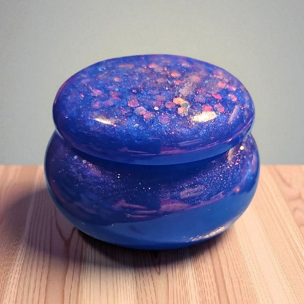Blue and Purple Decorative Art Piece